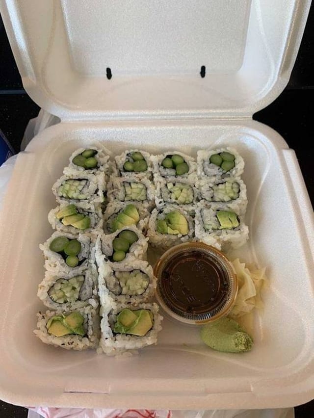 Avocado & Cucumber & Asparagus.