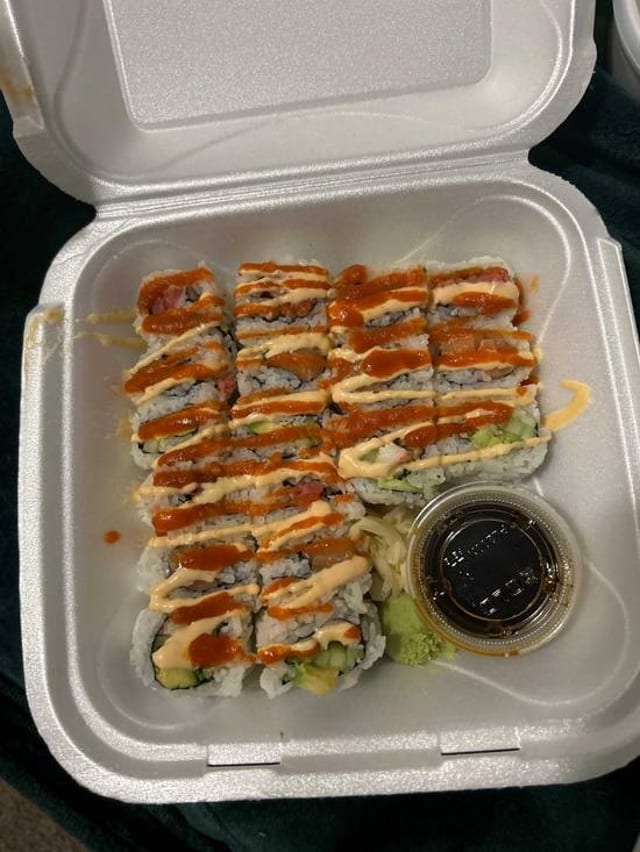 Spicy Tuna & Spicy Salmon & Spicy California.